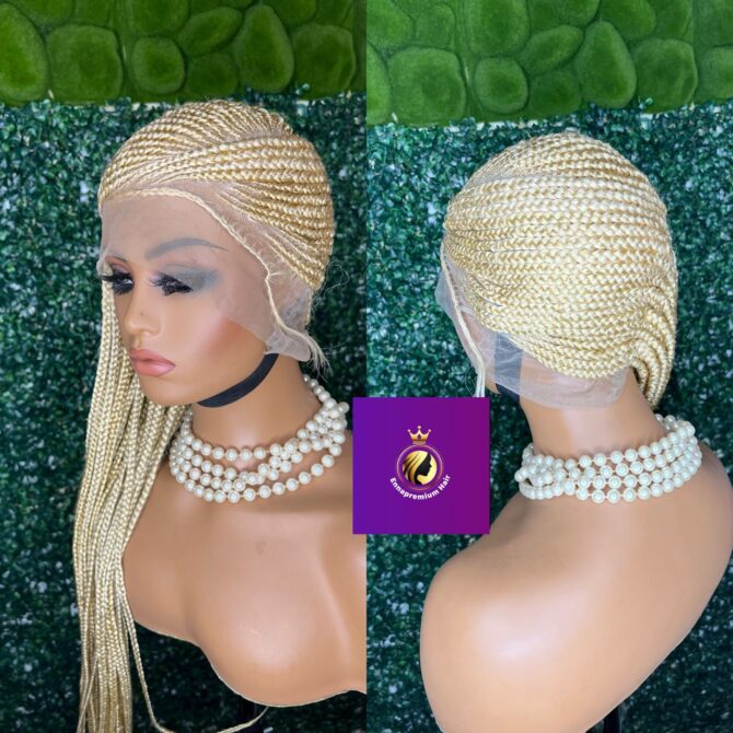 Lamonde cornrow, Full lace braids wig, braided wig