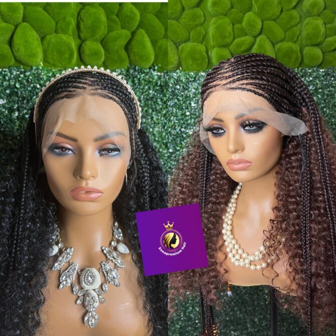 boho cornrow braids wigs