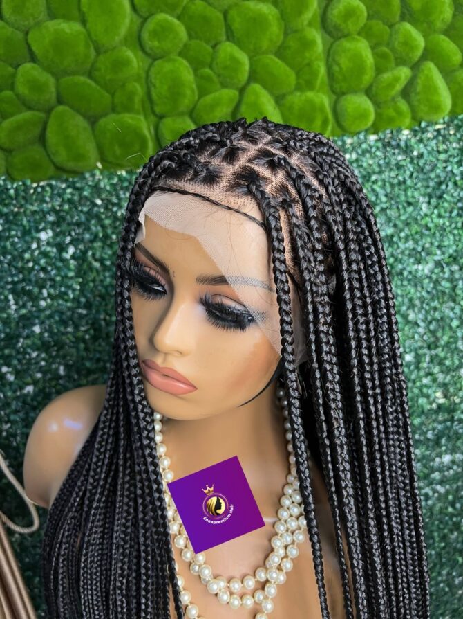 spaced braids, knotless braids