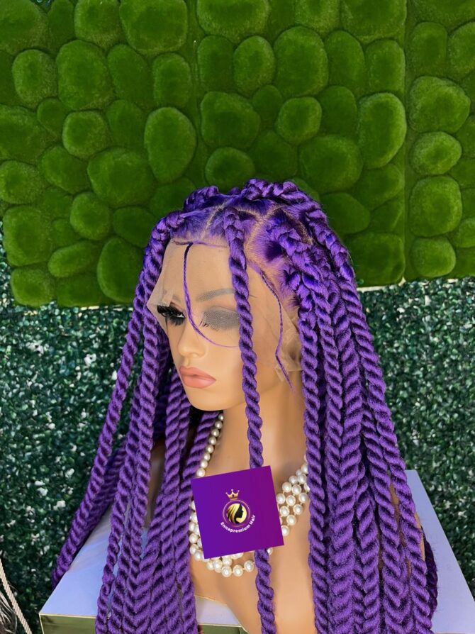 COLORED BRAIDS WIG