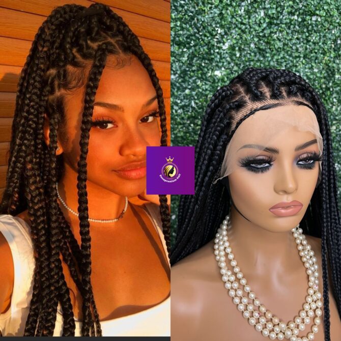 Medium Box braids