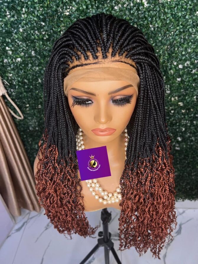 curl braids wig