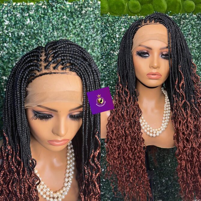 curl braids wig